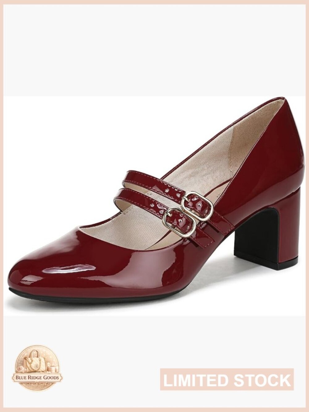 Mary Jane Pumps with Block Heel - Soft System Comfort